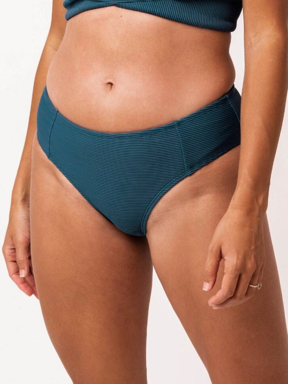NWT Nani Swimwear Women's Textured Coastal Swim Bikini Bottom Size Large
